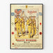 Plakat wojskowy vintage Dywizje Piechoty do dekoracji ściennej