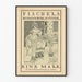 Vintage plakat Fischer's Romanbibliothek do dekoracji ściennych