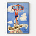 Plakat vintage Fluodiose - Retro dekoracja ścienna Zdrowie i Wzrost