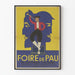 Plakat vintage Targi Pau – Retro dekoracja ścienna