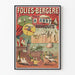 Plakat vintage Folies Bergère R. Abdy i jego papugi