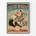 Plakat vintage Folies Bergère - Spektakl Walki Kobiet