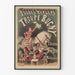 Plakat vintage Folies Bergère Troupe Bugny z zwierzętami cyrkowymi