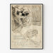 Plakat vintage Foolish Wives - Ilustracja monochromatyczna w stylu retro