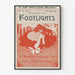 Plakat vintage teatru Footlights Filadelfia 1896
