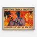 Plakat Vintage Railway Express Agency Dostawa niezawodna — oprawiony obraz na ścianie