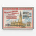 Plakat vintage Madison Square Garden Forepaugh & Sells Brothers — oprawiony obraz na ścianie