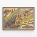 Plakat zwierzęcy vintage Forepaugh & Sells Brothers 1899 — oprawiony obraz na ścianie