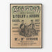 Plakat vintage koncertów i bali w Frascati z dyrygentami Litolff i Arban