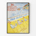 Plakat vintage Fred Olsen Line - Rejs Newcastle do Oslo