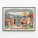 Plakat Vintage Frederick Warde's Runnymede – Robin Hood rzuca wyzwanie królowi Janowi — oprawiony obraz na ścianie