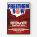 Plakat Solidarność Free Them Now na Marsz Żydów Sowieckich