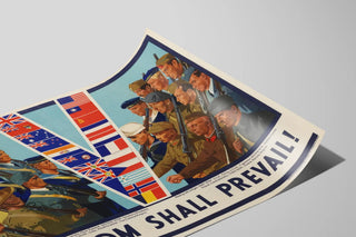 Plakat ścienny patriotyczny Wolność zwycięży — widok dzieła