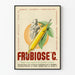 Plakat vintage Frubiose C, dekoracja ścienna medyczna