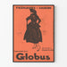 Plakat vintage sezon wiosna globus Bazylea