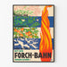 Plakat vintage sezonów i Forch-Bahn dekoracja ścienna