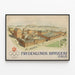 Plakat vintage Frydenlunds Bryggeri Oslo - Przemysłowa dekoracja ścienna — oprawiony obraz na ścianie
