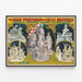 Plakat artystyczny vintage Adam Forepaugh i Sells Brothers - Statuy i sceny klasyczne — oprawiony obraz na ścianie