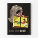 Plakat vintage „geef een boek” do dekoracji ściennych