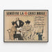 Plakat vintage Génievre Czerwony Krzyż - Retro dekoracja ścienna — oprawiony obraz na ścianie