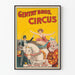 Plakat z wystrojem vintage Circus Gentry Bros. z Miss Louise Hilton