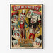 Plakat vintage Gérald Wilton Bracia Ekscentryczni Burleskowi