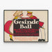 Plakat vintage Ball Berliner Bühnenkünstler 1914 — oprawiony obraz na ścianie