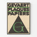 Plakat vintage geometryczny Gevaert, tabliczki i papiery