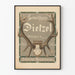 Dekoracyjny plakat vintage Geweihhaus Dietzel Monachium
