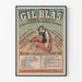 Plakat vintage Gil Blas Journal Parisien dekoracja ścienna retro