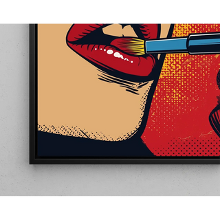 Plakat Pop Art - Czerwona szminka