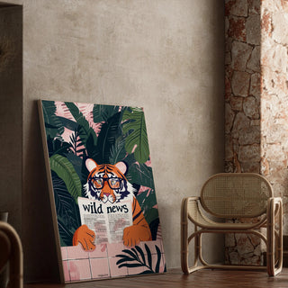 Plakat Tygrys i Wild News - Dżungla i Fantazja