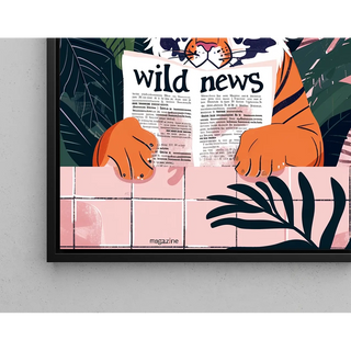 Plakat Tygrys i Wild News - Dżungla i Fantazja