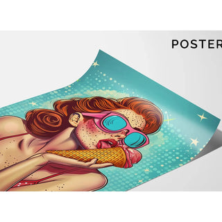 Obraz Pop Art - Letnia Delikatność | Druk artystyczny Obraz Dekoracja ścienna plakat kopia