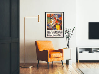 Plakat rekrutacyjny Marynarki Wojennej Stanów Zjednoczonych Podróż do Indii