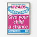 Plakat edukacyjny o HIV/AIDS dla dzieci