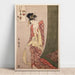 Reprodukcja obrazu Ōgiya Hanaōgi - Ōgiya Hanaōgi (łamigłówka ilustrowana) - Kitagawa Utamaro