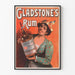 Vintage plakat Gladstone's Rum do dekoracji ściennych