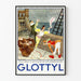 Plakat vintage z ilustracją humorystyczną Glottyl