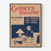 Plakat z czasopisma Vintage Godey's o Anna Ella Carroll