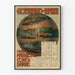 Plakat vintage kolejowy Gotthard-Bahn Laghi Maggiore, Como i Lugano 1897