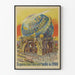 Plakat Vintage Wielki Glob Astronomiczny Wystawa Światowa 1900