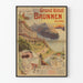 Plakat vintage Wielki Hotel Brunnen Szwajcaria - Jezioro Czterech Kantonów