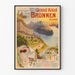 Plakat vintage Wielki Hotel Brunnen Szwajcaria Jezioro Lucerne
