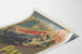 Plakat vintage Grand Prix Samochodowe Pau 1950