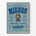 Plakat vintage Opery Mignon Teatr Cesarski