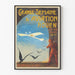 Plakat Vintage Wielki Tydzień Lotnictwa Rouen 1910