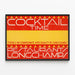Plakat Vintage Cocktail Time dla Restauracji Longchamps — oprawiony obraz na ścianie