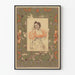 Plakat vintage z portretem kobiety Grasside w stylu retro