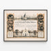 Plakat vintage Wielka Centralna Wystawa - Komisja Sanitarna USA 1864 — oprawiony obraz na ścianie